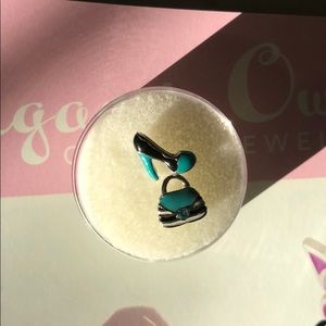Origami owl charms purse and high heel